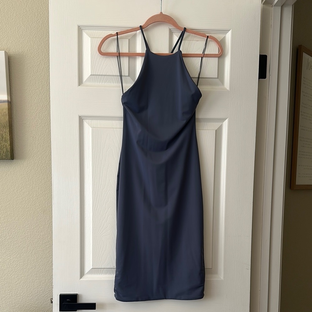 Elegant Navy Blue Women's Dress